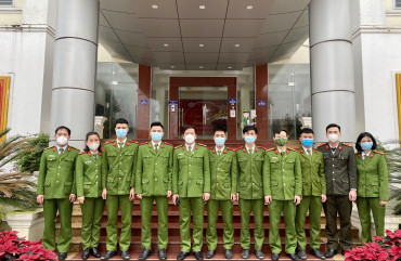 Công an TP Hà Tĩnh chia tay chiến sĩ nghĩa vụ nhập ngũ khóa 2019-2022