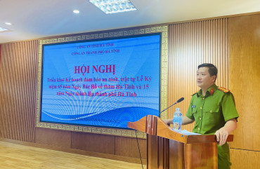 Công an TP Hà Tĩnh sẵn sàng bảo vệ Lễ kỷ niệm 65 năm ngày Bác Hồ về thăm Hà Tĩnh và 15 năm thành lập thành phố Hà Tĩnh