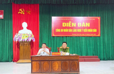 Công an thành phố Hà Tĩnh tổ chức diễn đàn “Công an nhân dân lắng nghe ý kiến Nhân dân”