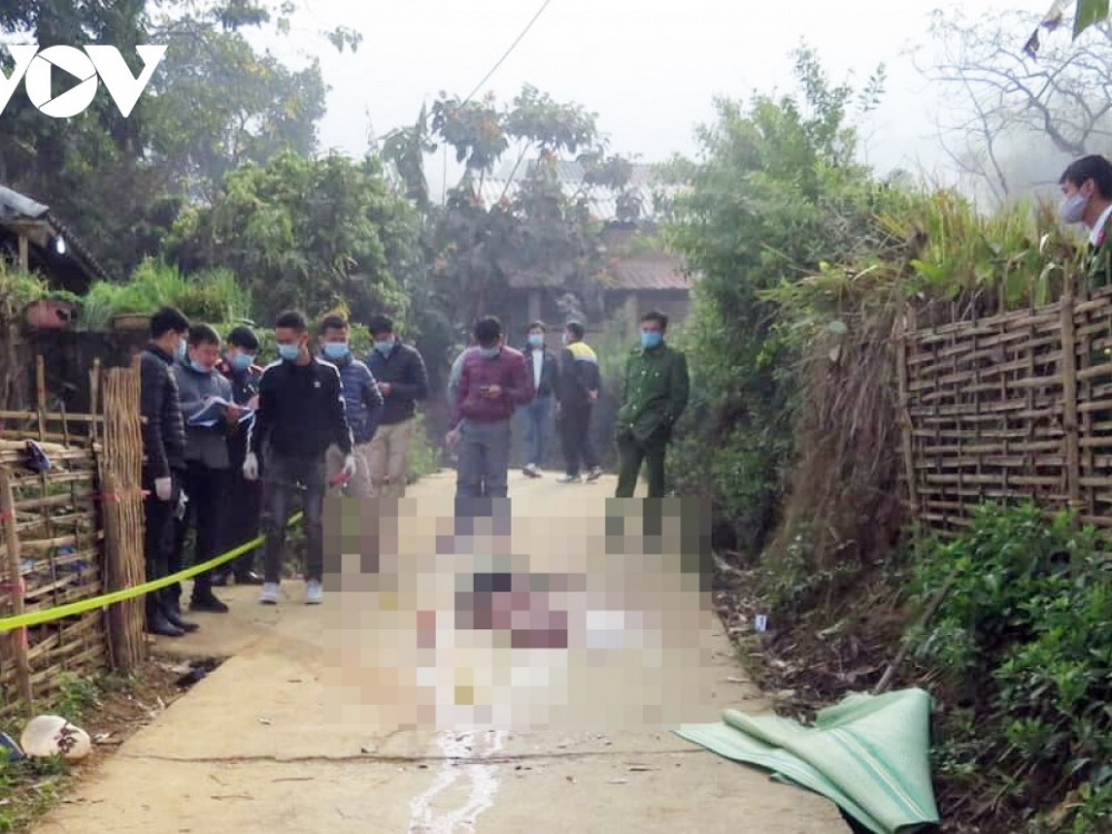 Hình ảnh thương tâm của vụ thảm án ở Lai Châu.